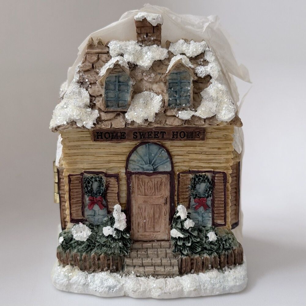 Vintage Avon Winter Village Collection Home Sweet Home Christmas House